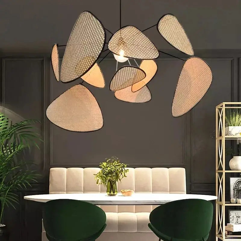 Woven Bamboo E27 Chandelier