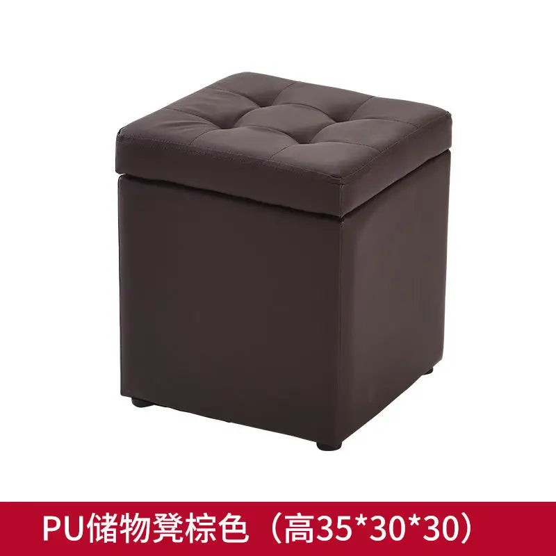 Folding Storage Ottoman Stool