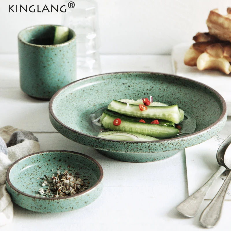 Japanese Green Ceramic Tableware