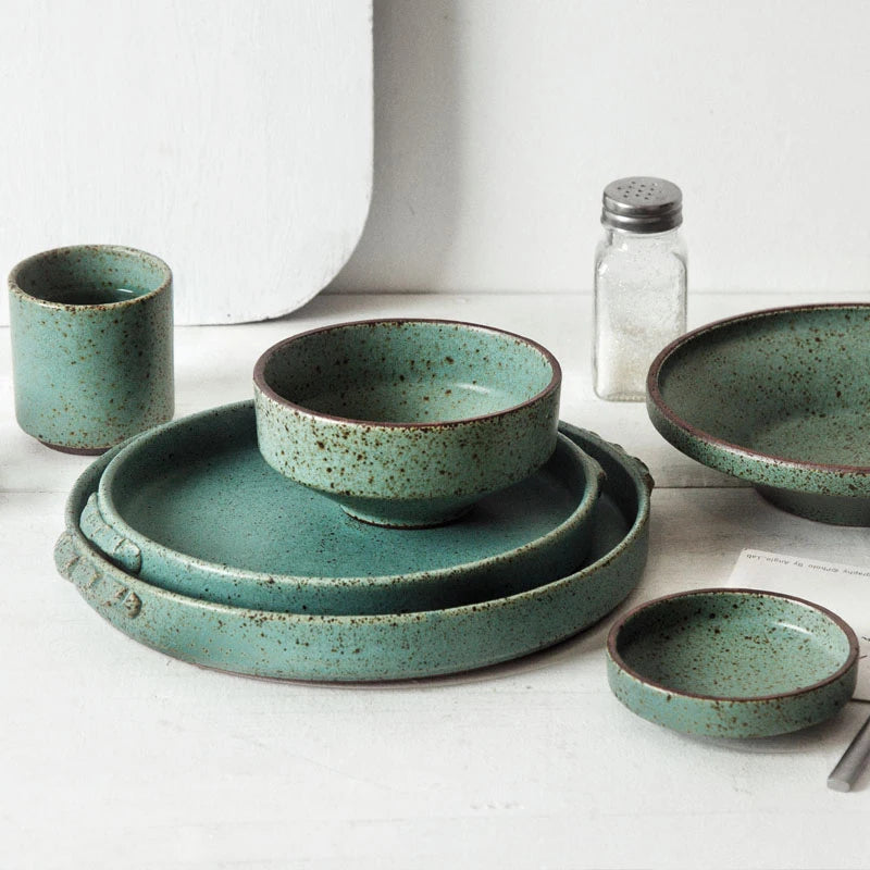 Japanese Green Ceramic Tableware