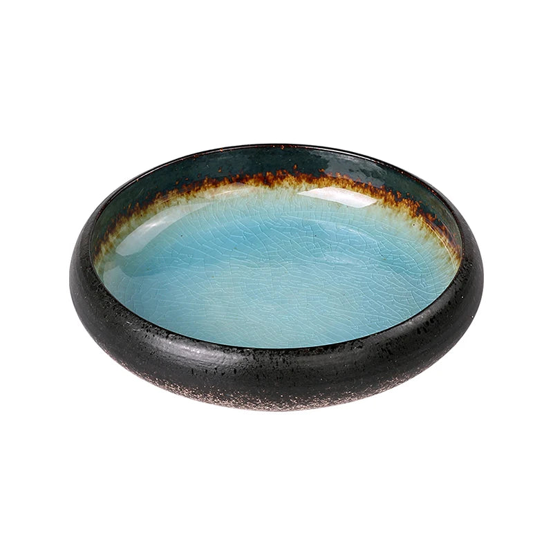 Ice Glaze Ceramic Plates