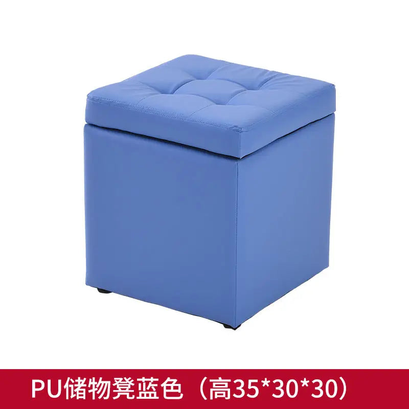 Folding Storage Ottoman Stool