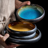 Ice Glaze Ceramic Plates