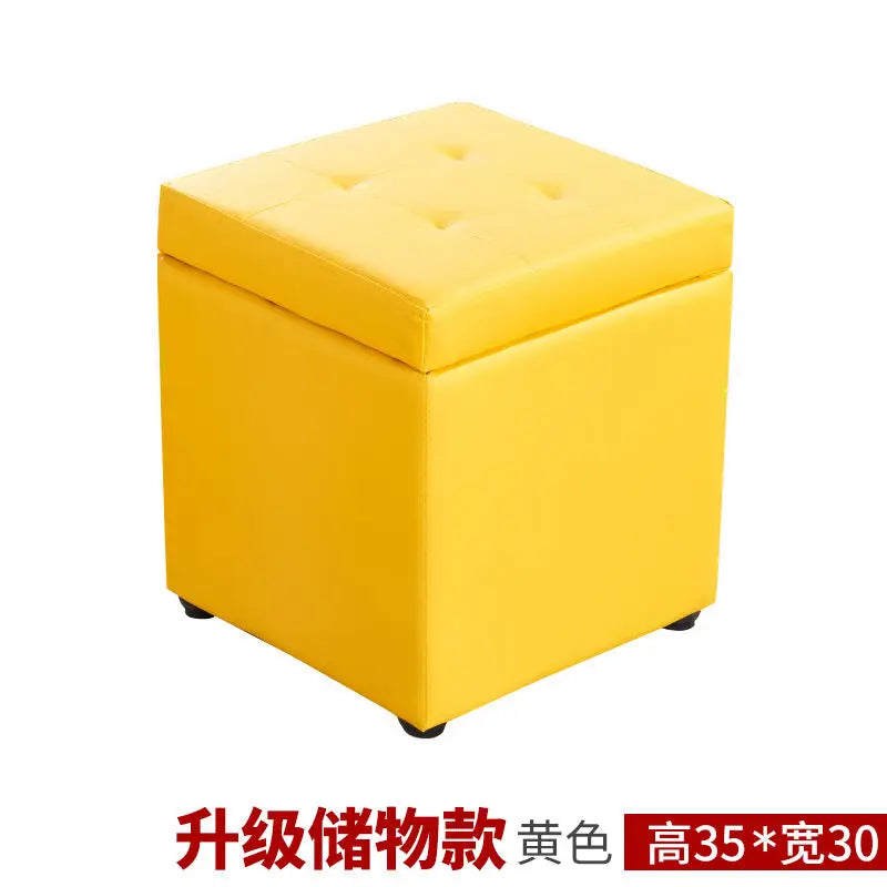 Folding Storage Ottoman Stool