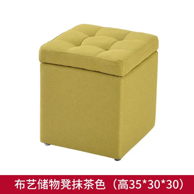 Folding Storage Ottoman Stool