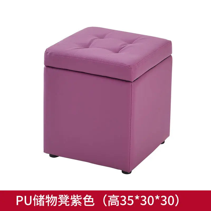 Folding Storage Ottoman Stool