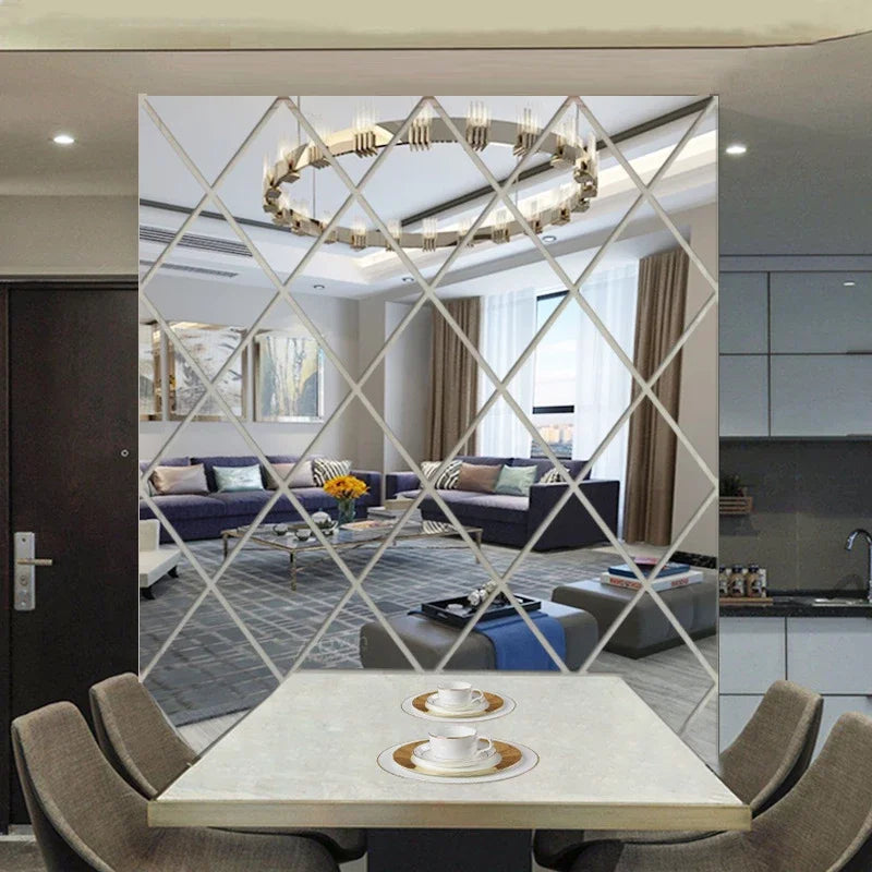 Geometric Triangle Mirror Stickers