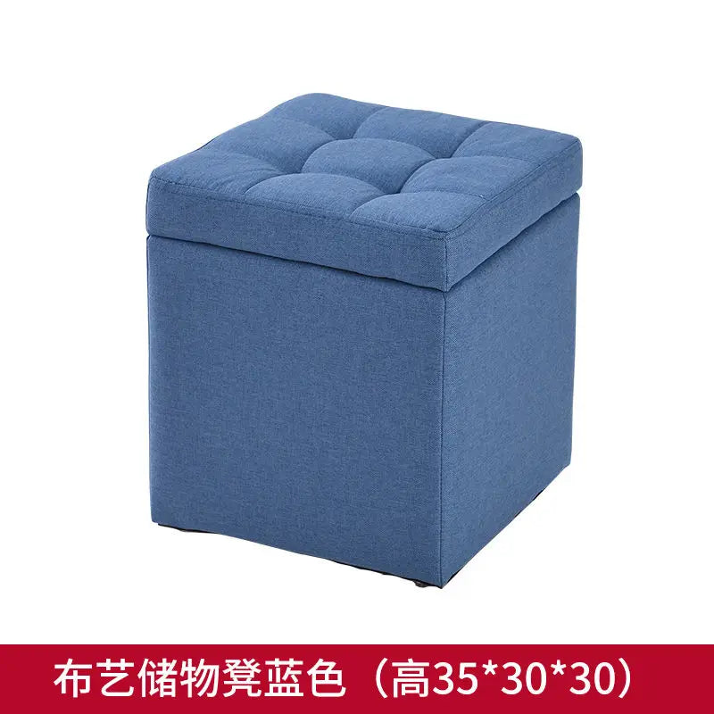 Folding Storage Ottoman Stool