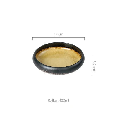 Ice Glaze Ceramic Plates