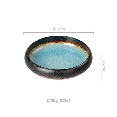 Ice Glaze Ceramic Plates