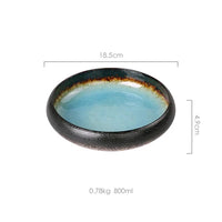 Ice Glaze Ceramic Plates
