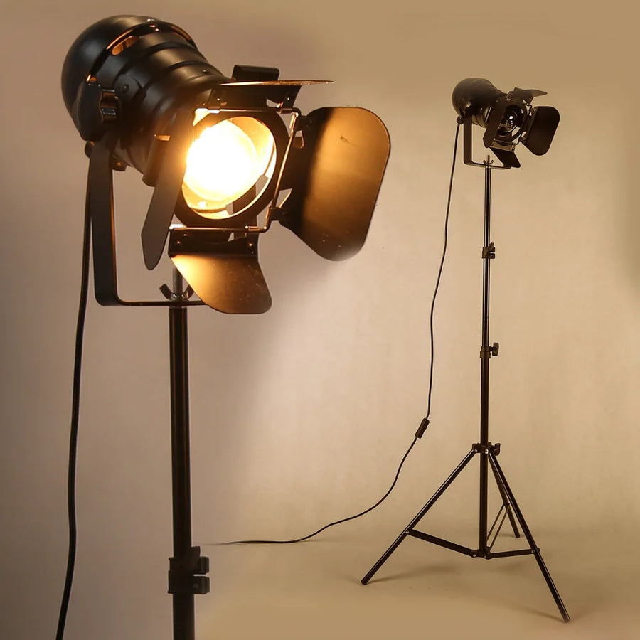Industrial Tripod Floor Lamp
