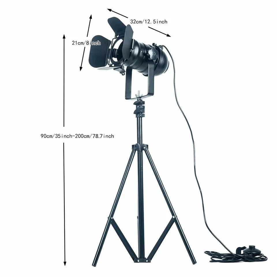 Industrial Tripod Floor Lamp