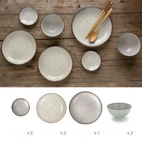 Japanese Blue Dinnerware Set