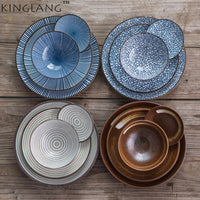 Japanese Blue Dinnerware Set
