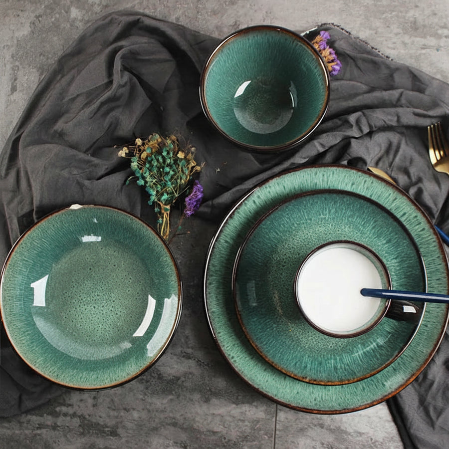 Peacock Porcelain Dinnerware Set