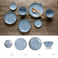 Japanese Blue Dinnerware Set