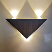 Brushed Silver Triangle Sconce