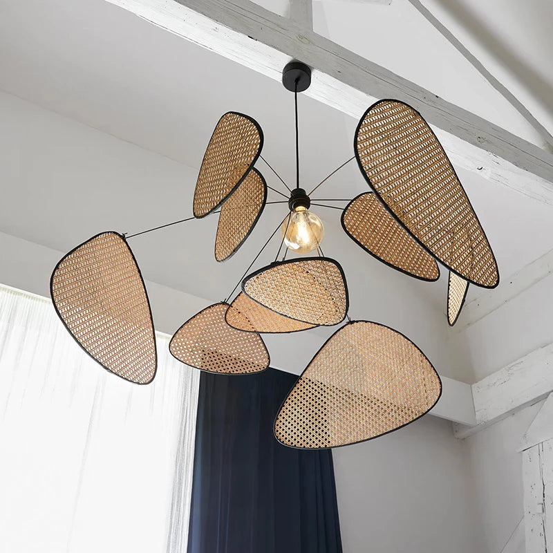 Woven Bamboo E27 Chandelier