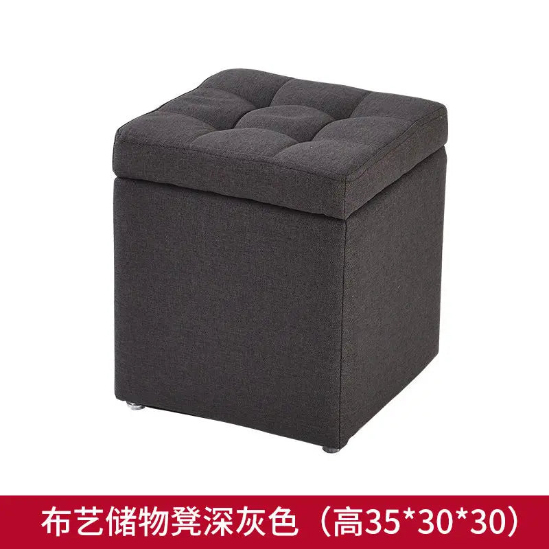 Folding Storage Ottoman Stool