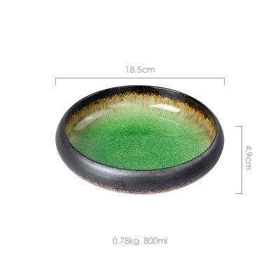 Ice Glaze Ceramic Plates