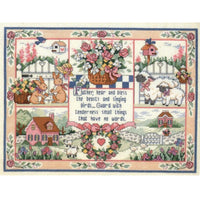 Garden Animals Cross Stitch