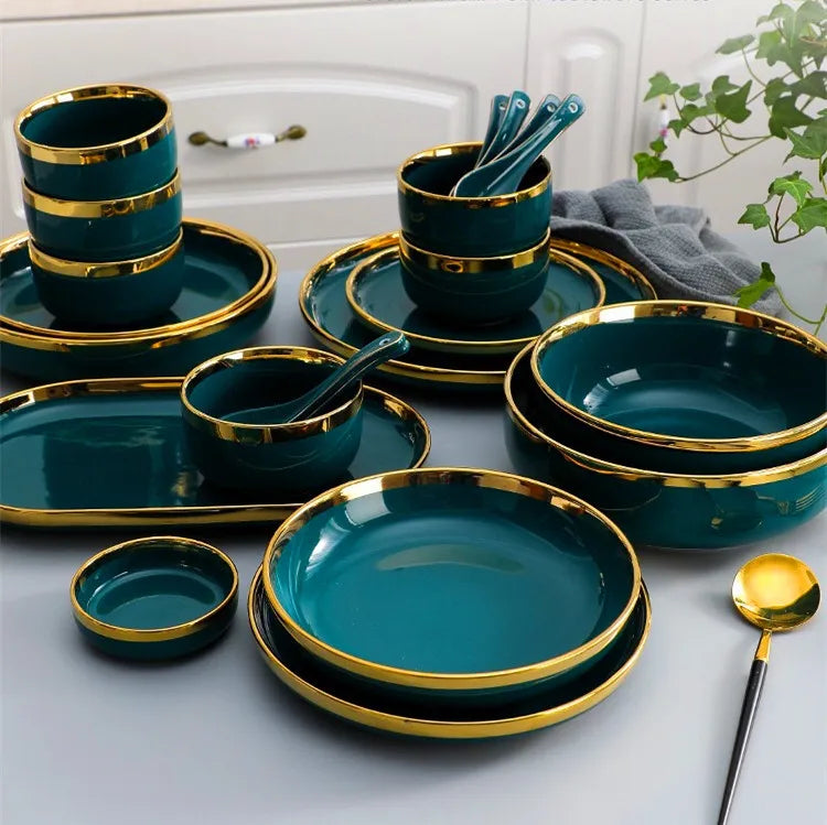 Golden Border Bone China