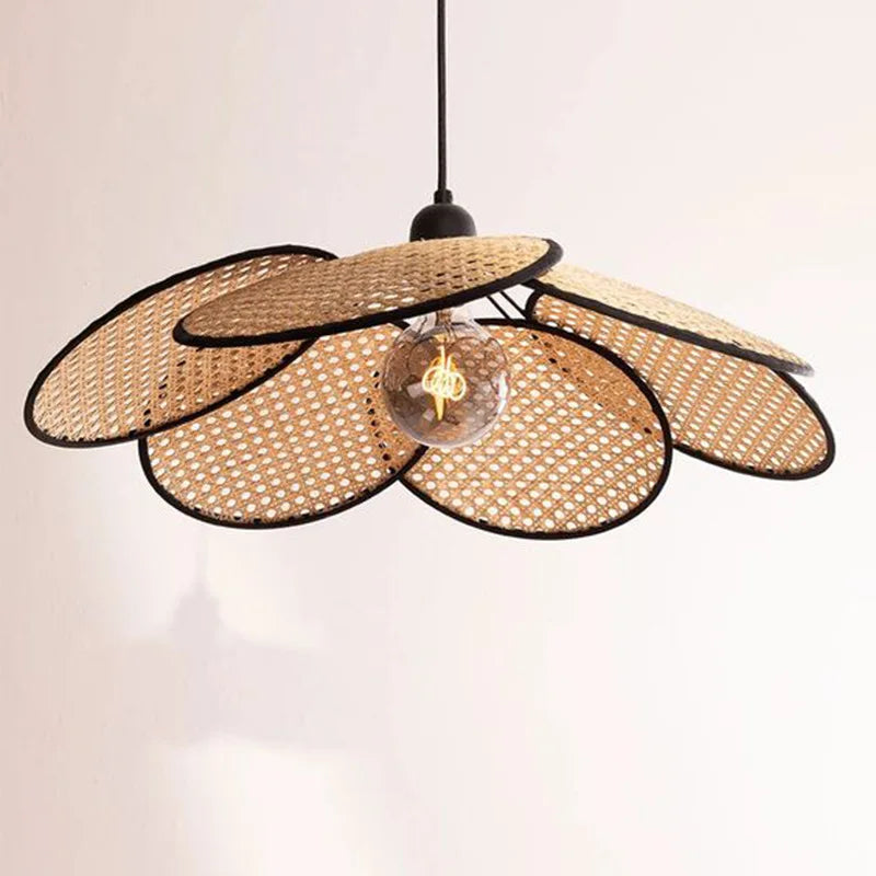 Woven Bamboo E27 Chandelier