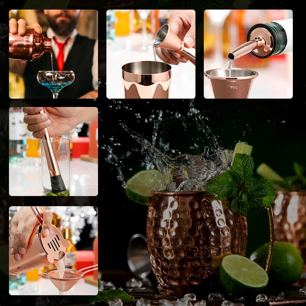 16-Piece Stainless Bartender Kit