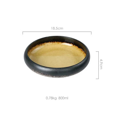Ice Glaze Ceramic Plates