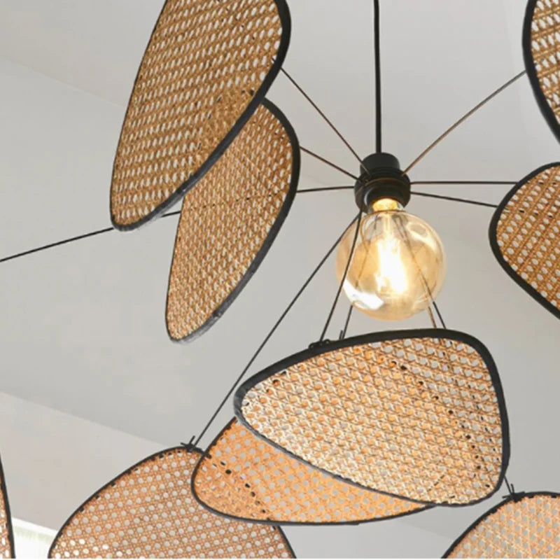 Woven Bamboo E27 Chandelier