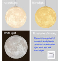 3D Moon Pendant Lamp