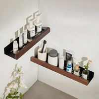 Walnut Aluminum Bathroom Shelf