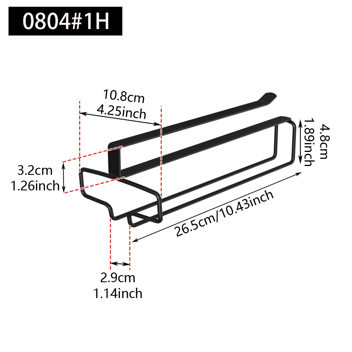 Countertop Iron Glass Rack