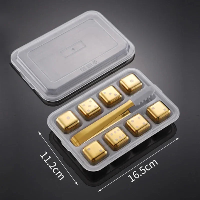 Reusable Stainless Whiskey Cubes