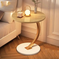 Round Space-Saving Coffee Table