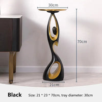 Sculptural Resin Accent Table