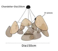 Woven Bamboo E27 Chandelier