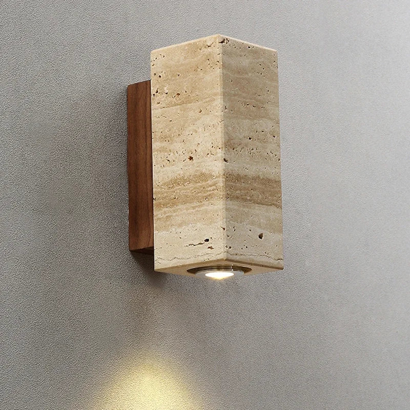 Travertine Marble Wall Sconce