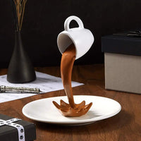 Floating Coffee Cup Sculpture