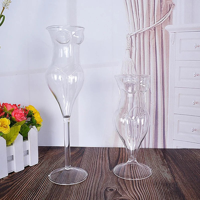 Female Silhouette Cocktail Glass