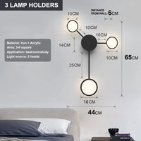 Nordic Multihead Wall Lamp