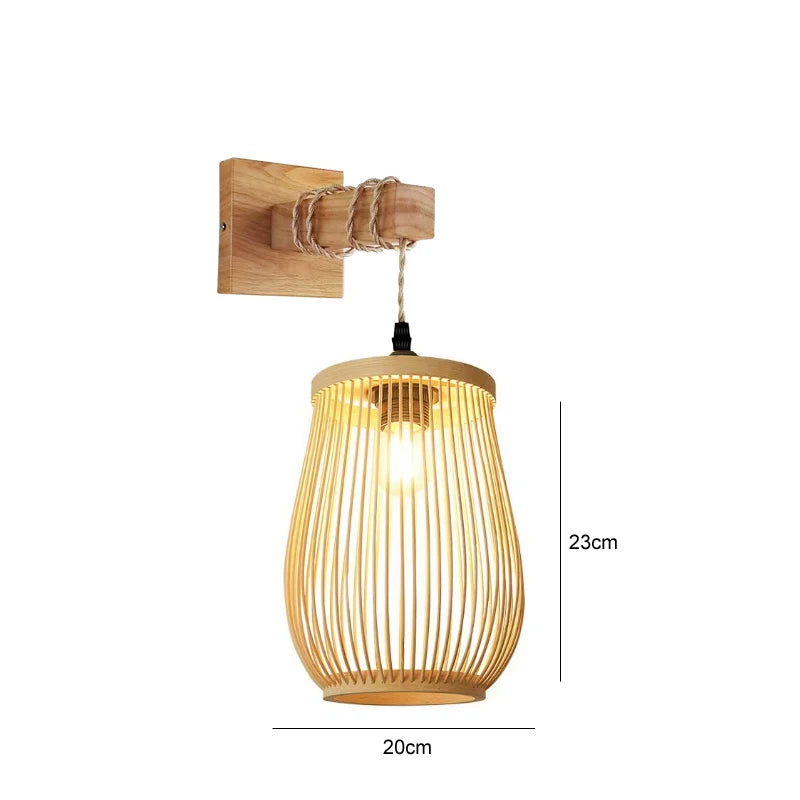 Handwoven Bamboo Pendant Light