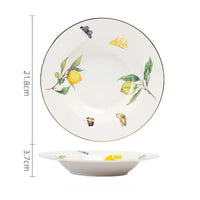 Lemon Pattern Ceramic Dinnerware