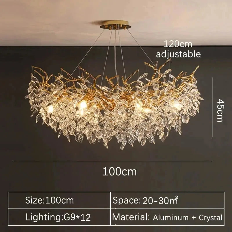 Crystal Island LED Chandelier