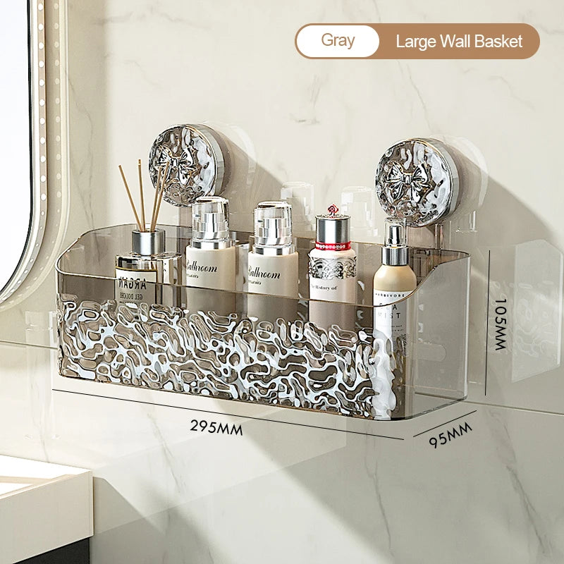 Suction Glacier Bathroom Basket