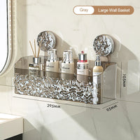 Suction Glacier Bathroom Basket