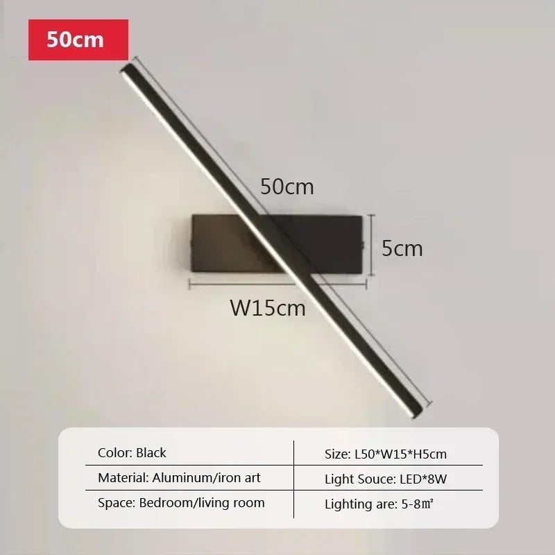 Rotatable LED Mirror Light