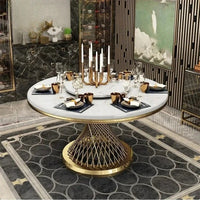 Marble Gold Dining Set