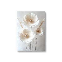 Beige Peony Canvas Prints